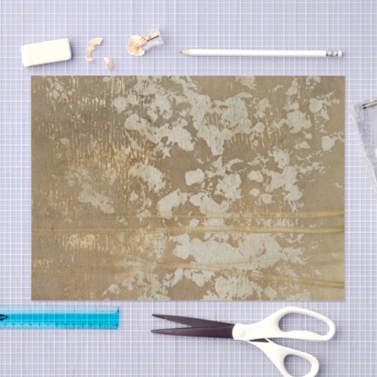 Abstract gouden schilderen met zilverspeckers tissuepapier (Craft)