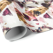 Abstract Gouden Sparkles Creatieve Kunst Cadeaupapier (Rol Hoek)