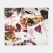 Abstract Gouden Sparkles Creatieve Kunst Fleece Deken (Voorkant (Horizontaal))