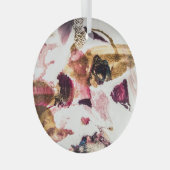 Abstract Gouden Sparkles Creatieve Kunst Glas Ornament (Voorkant Rechts)