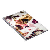 Abstract Gouden Sparkles Creatieve Kunst Notitieboek (Rechterzijde)