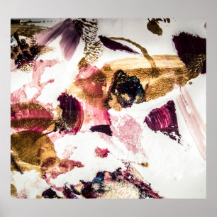 Abstract Gouden Sparkles Creatieve Kunst Poster