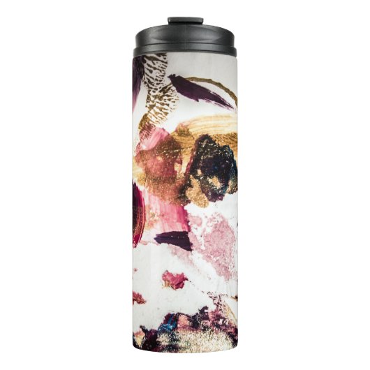 Abstract Gouden Sparkles Creatieve Kunst Thermosbeker (Voorkant)
