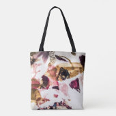 Abstract Gouden Sparkles Creatieve Kunst Tote Bag (Achterkant)