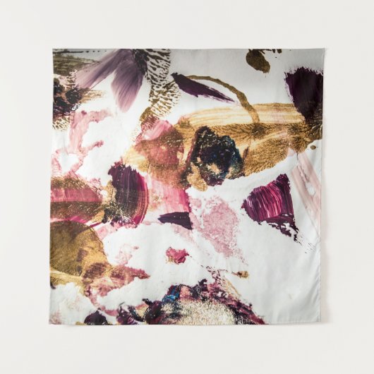 Abstract Gouden Sparkles Creatieve Kunst Wandkleed (Voorkant)