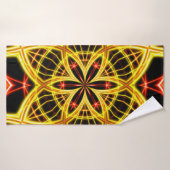Abstract gouden trap licht. badhanddoek (Badhanddoek)