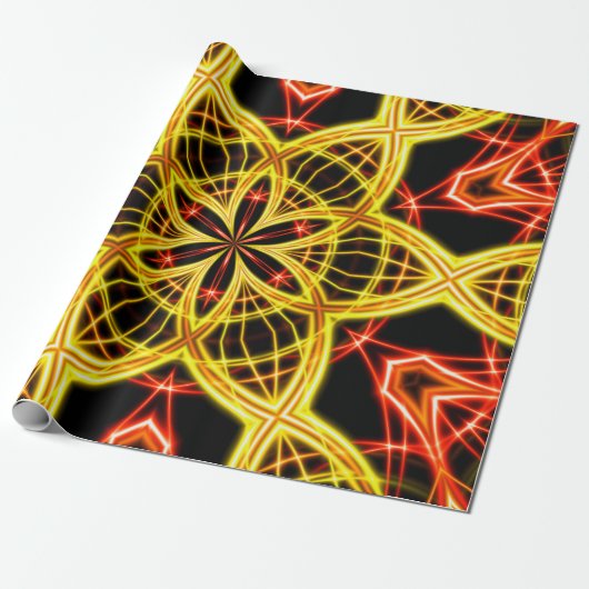 Abstract gouden trap licht. cadeaupapier (Uitgerold)