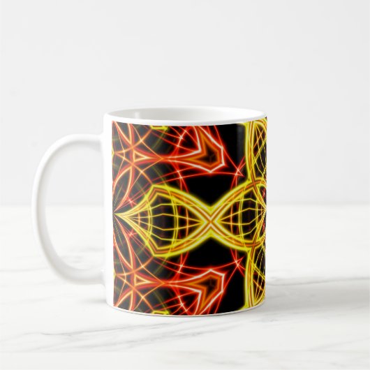 Abstract gouden trap licht. koffiemok (Links)