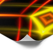 Abstract gouden trap licht. poster (Hoek)