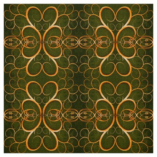 abstract gouden wervelpatroon stof (Swatch)