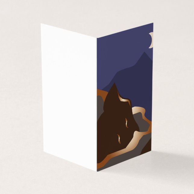 Abstract goudlandschap kaart (Buitenkant)