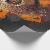 Abstract goudleeuw cadeaupapier (Hoek)