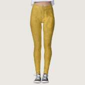 Abstract goudmeel leggings (Voorkant)