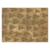Abstract goudpapier en dunne kerstboom tafelkleed (Voorkant (Horizontaal))
