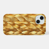 Abstract goudpatroon iPhone 15 case (Achterkant horizontaal)