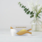 Abstract goudpatroon visitekaartje (Staand voorkant)