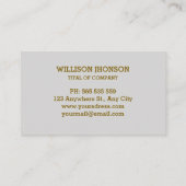 Abstract goudpatroon visitekaartje (Achterkant)