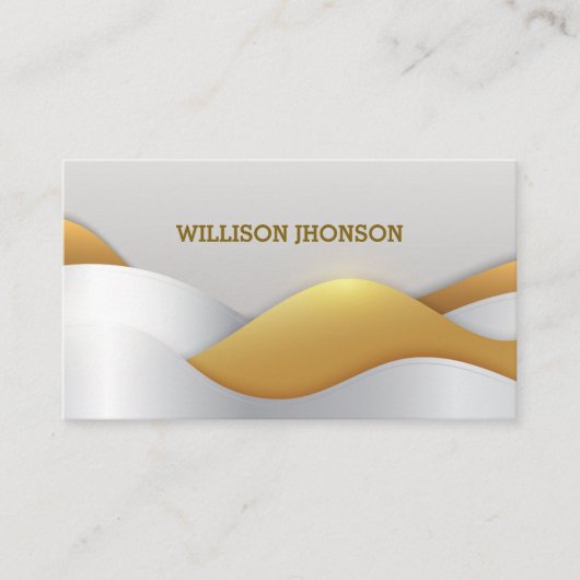 Abstract goudpatroon visitekaartje (Voorkant)