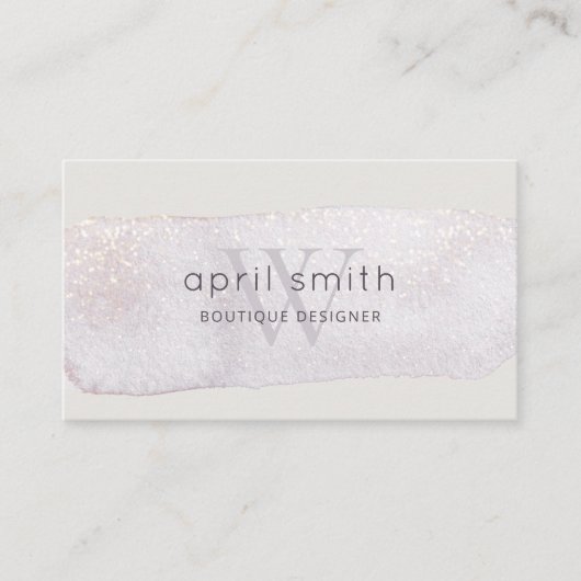 Abstract goudpenseel Lila Visitekaartje (Voorkant)