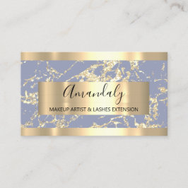 Abstract Goudstreken Lijst Marmer Smoky Blue Visitekaartje