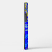 Abstract goudvlinder blauw deeg Case-Mate iPhone case (Achterkant / Rechts)