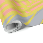 Abstract goudvlinder roze cadeaupapier (Rol Hoek)