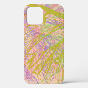 Abstract goudvlinder roze violet Case-Mate iPhone case