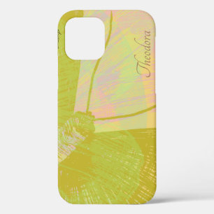 Abstract goudvlinder roze violet pasteipatroon Case-Mate iPhone case