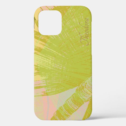 Abstract goudvlinder roze violetpasta Case-Mate iPhone case (Achterkant)