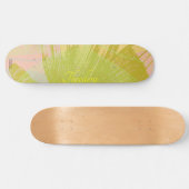 Abstract goudvlinder roze violetpasta persoonlijk skateboard (Horizontaal)