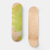 Abstract goudvlinder roze violetpasta persoonlijk skateboard (Voorkant)