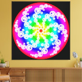 Abstract graancirkel canvasprint canvas afdruk (Insitu (Woonkamer))