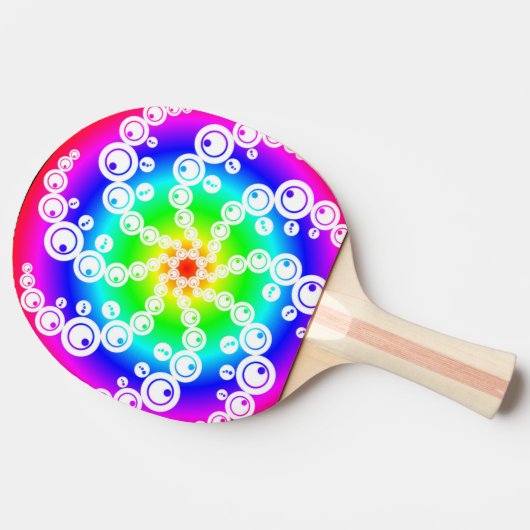 Abstract graancirkel tafeltennisbatje (Zijkant)