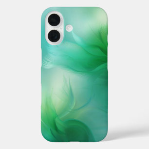 Abstract Gradient Groen en Blauw iPhone 16 Hoesje