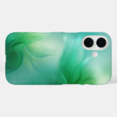 Abstract Gradient Groen en Blauw Case-Mate iPhone Case (Achterkant (horizontaal))
