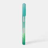 Abstract Gradient Groen en Blauw iPhone 16 Hoesje (Rechterkant)