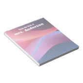 Abstract gradient purple blue  notitieblok (Schuin)