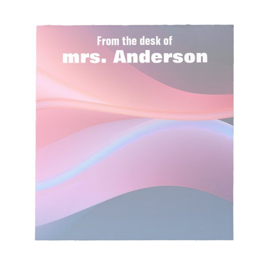 Abstract gradient purple blue  notitieblok (Voorkant)