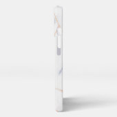 Abstract gradiënt wit marmer iPhone hoesje (Linkerkant)