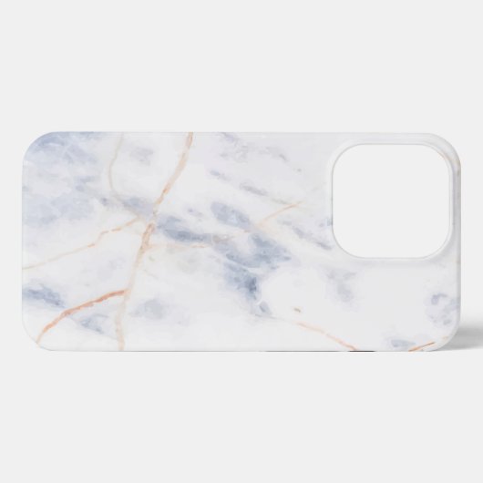 Abstract gradiënt wit marmer iPhone hoesje (Achterkant horizontaal)