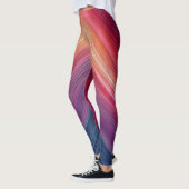 Abstract Gradiëntpatroon | Chevron Lijn Leggings (Links)