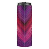 Abstract Gradiëntpatroon | Chevronlijn  Thermosbeker (Achterkant)