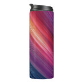 Abstract Gradiëntpatroon | Chevronlijn  Thermosbeker (Geroteerd rechts)