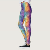 Abstract Gradiëntpatroon | Regenboog Golf Leggings (Links)