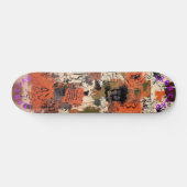 Abstract Graffiti-Geïnspireerd Abstract aardtinten Persoonlijk Skateboard (Horizontaal)