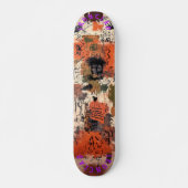 Abstract Graffiti-Geïnspireerd Abstract aardtinten Persoonlijk Skateboard (Voorkant)