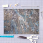 Abstract, graffiti, gips, blauw en grijs weefsel tissuepapier (Craft)