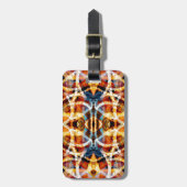 Abstract graffiti-patroon bagagelabel (Voorkant verticaal)