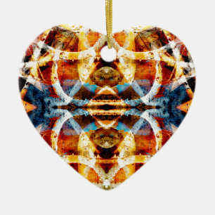 Abstract graffiti-patroon keramisch ornament