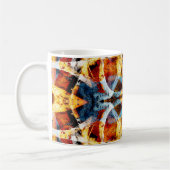 Abstract graffiti-patroon koffiemok (Links)